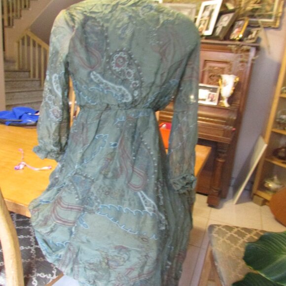 Flowy party dress, fully lined (not the sleeves) - Picture 2 of 2